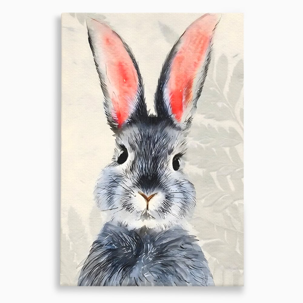 Tablou Canvas Premium, LuxCanva® C1260, Funny Bunny, Relaxare, Kids Room, Culori Vibrante