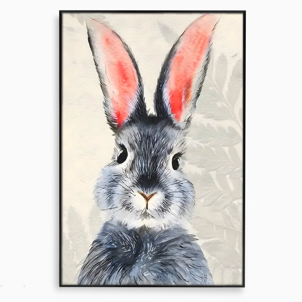 Tablou Canvas Premium, LuxCanva® C1260, Funny Bunny, Relaxare, Kids Room, Culori Vibrante