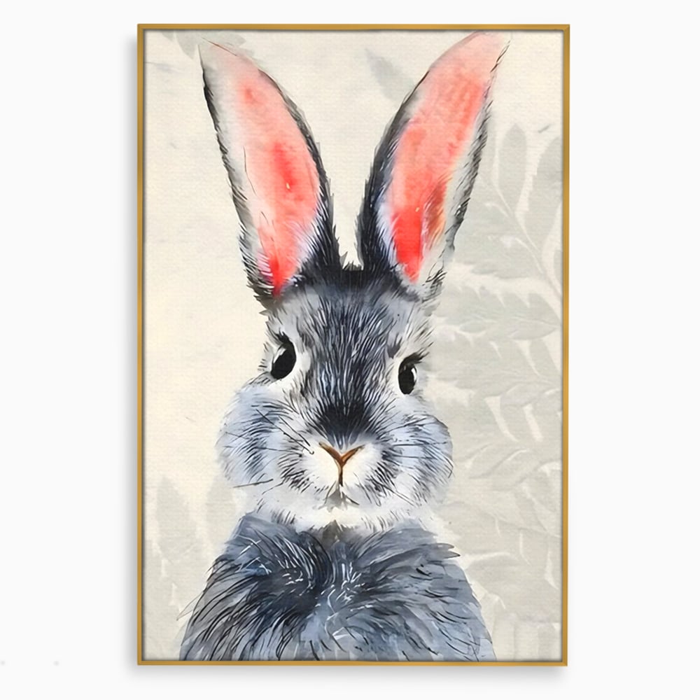 Tablou Canvas Premium, LuxCanva® C1260, Funny Bunny, Relaxare, Kids Room, Culori Vibrante