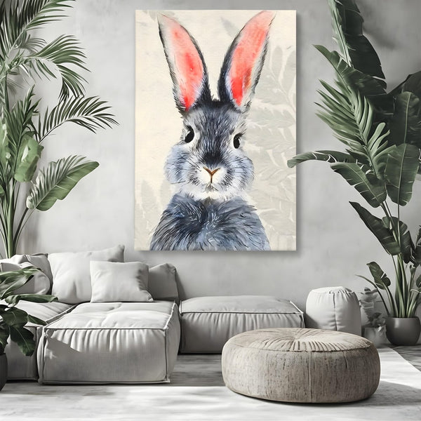 Tablou Canvas Premium, LuxCanva® C1260, Funny Bunny, Relaxare, Kids Room, Culori Vibrante