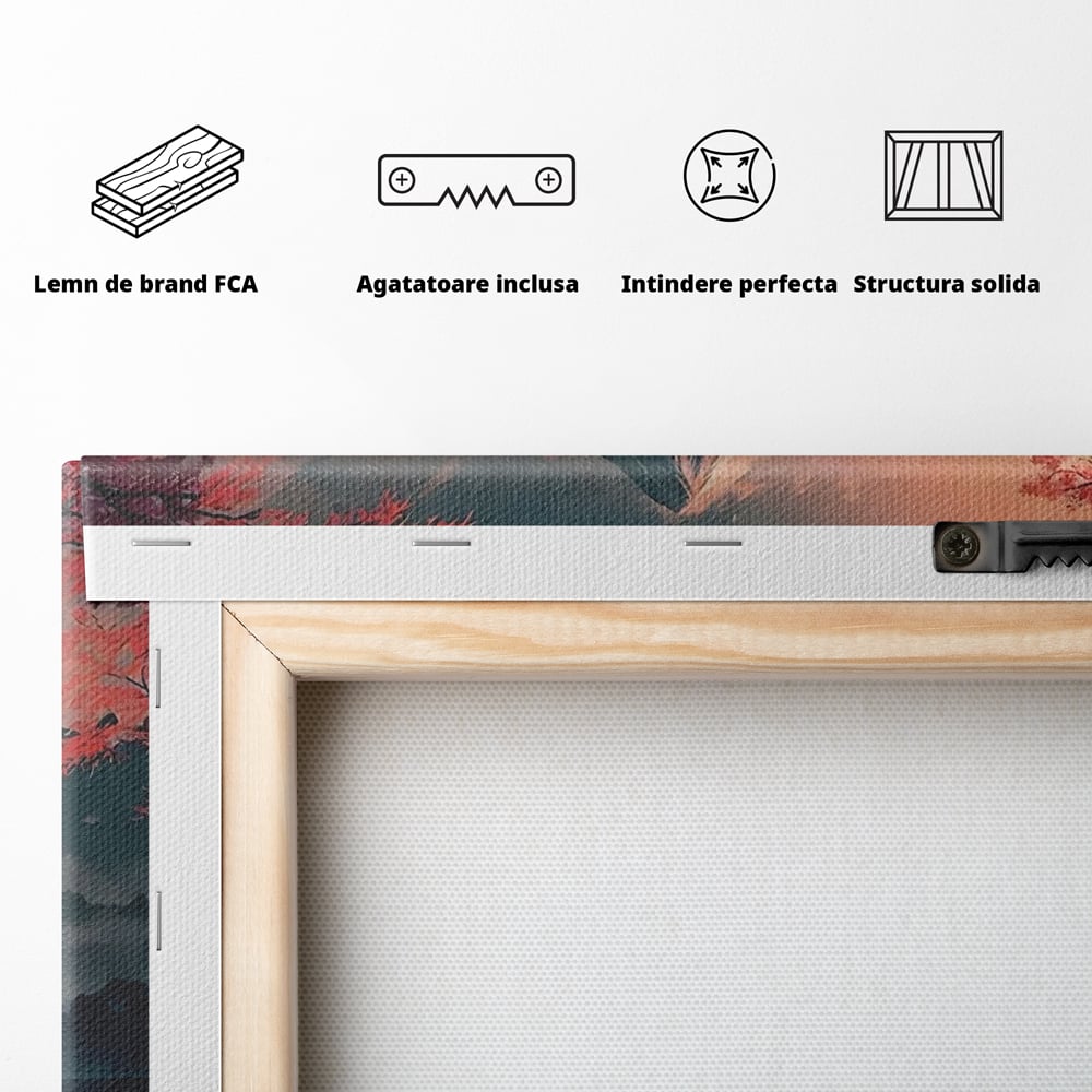 Tablou Canvas Premium, LuxCanva® C1261, The Way Of The Samurai, Relaxare, Living Room, Japonia, Culori Vibrante