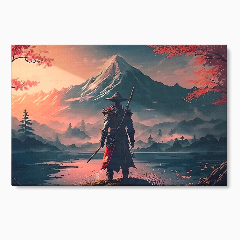 Tablou Canvas Premium, LuxCanva® C1261, The Way Of The Samurai, Relaxare, Living Room, Japonia, Culori Vibrante