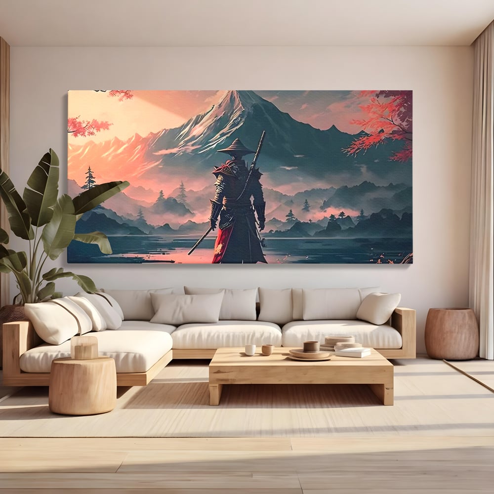 Tablou Canvas Premium, LuxCanva® C1261, The Way Of The Samurai, Relaxare, Living Room, Japonia, Culori Vibrante