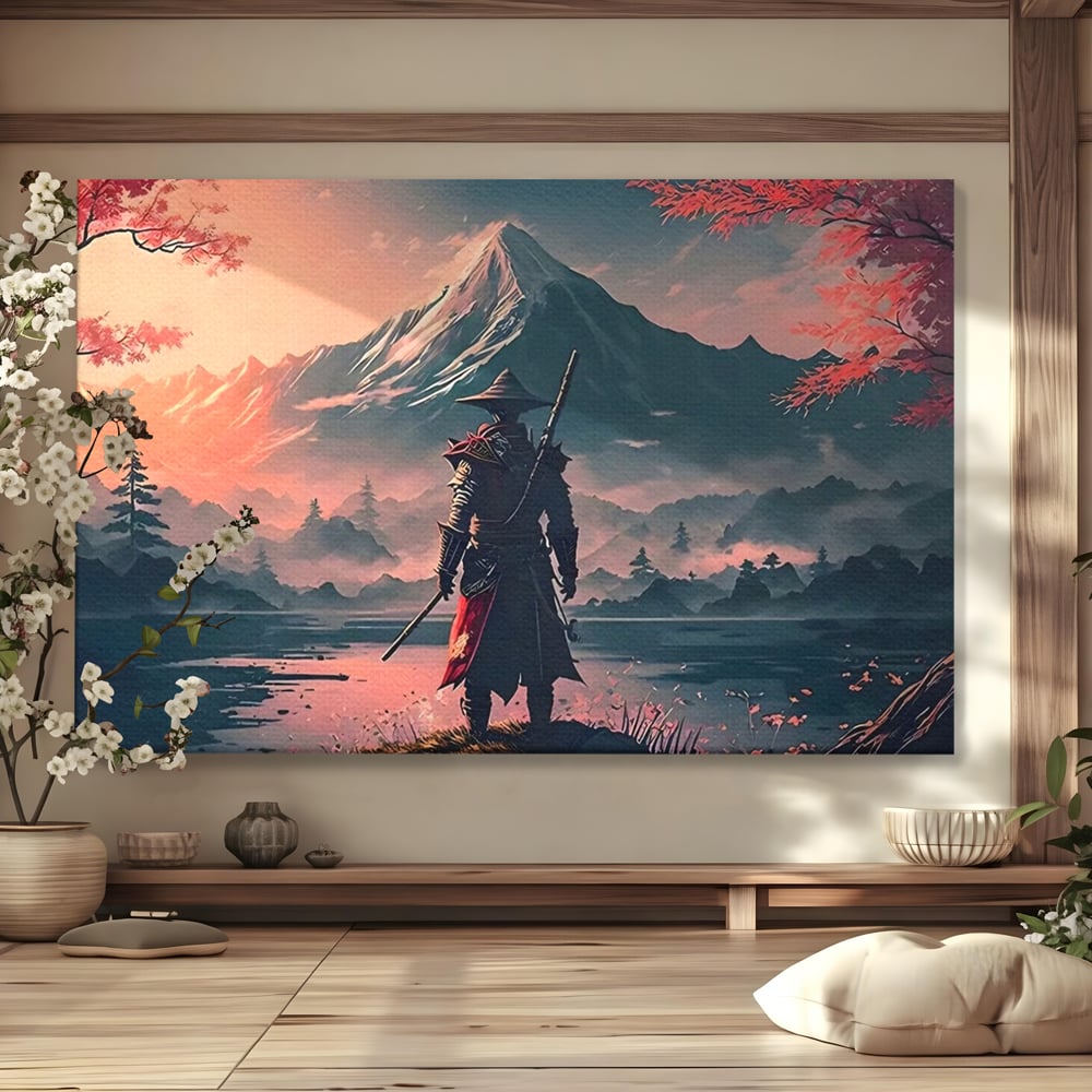 Tablou Canvas Premium, LuxCanva® C1261, The Way Of The Samurai, Relaxare, Living Room, Japonia, Culori Vibrante