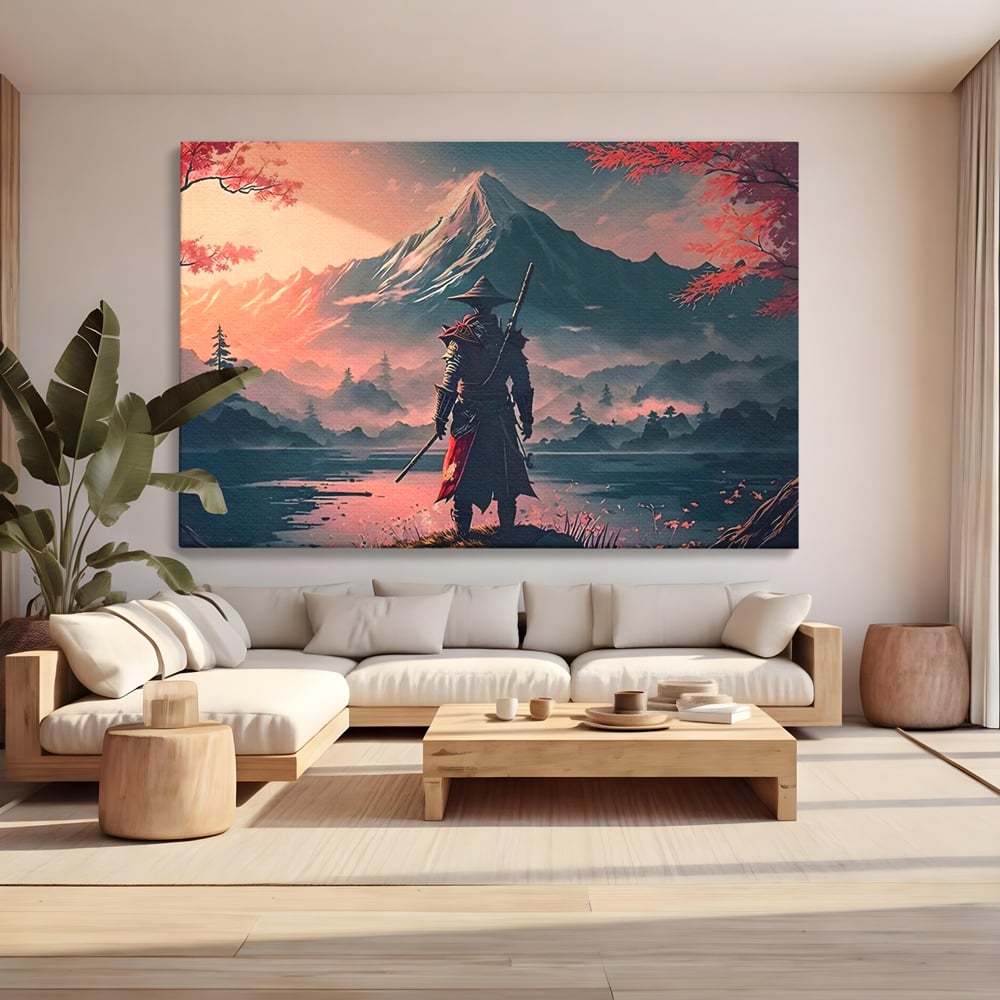 Tablou Canvas Premium, LuxCanva® C1261, The Way Of The Samurai, Relaxare, Living Room, Japonia, Culori Vibrante