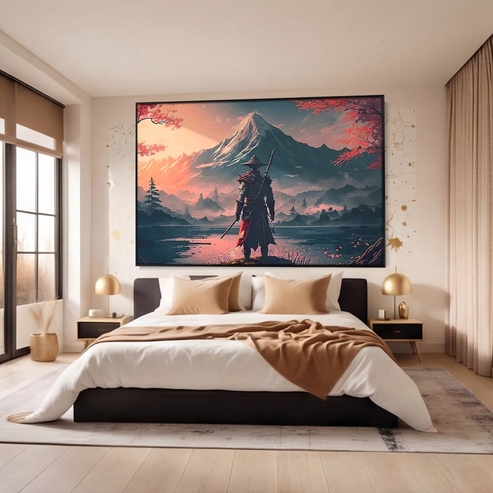 Tablou Canvas Premium, LuxCanva® C1261, The Way Of The Samurai, Relaxare, Living Room, Japonia, Culori Vibrante