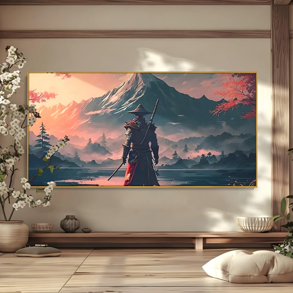 Tablou Canvas Premium, LuxCanva® C1261, The Way Of The Samurai, Relaxare, Living Room, Japonia, Culori Vibrante