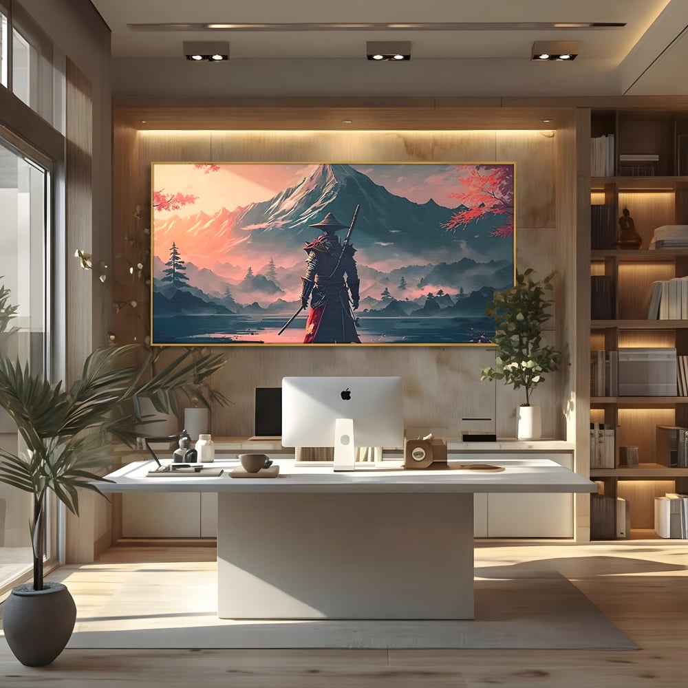 Tablou Canvas Premium, LuxCanva® C1261, The Way Of The Samurai, Relaxare, Living Room, Japonia, Culori Vibrante