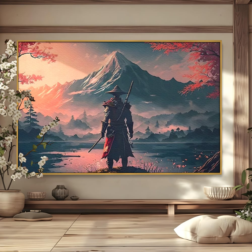 Tablou Canvas Premium, LuxCanva® C1261, The Way Of The Samurai, Relaxare, Living Room, Japonia, Culori Vibrante