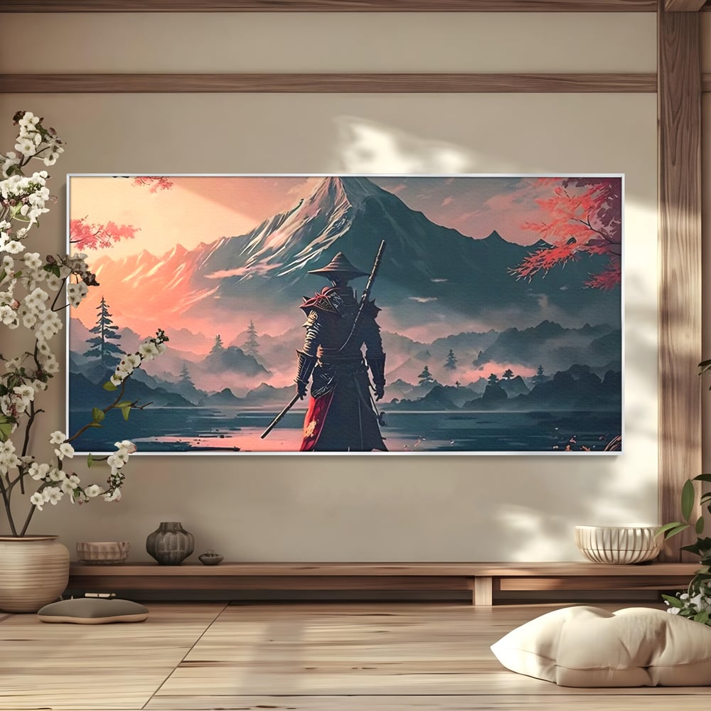 Tablou Canvas Premium, LuxCanva® C1261, The Way Of The Samurai, Relaxare, Living Room, Japonia, Culori Vibrante