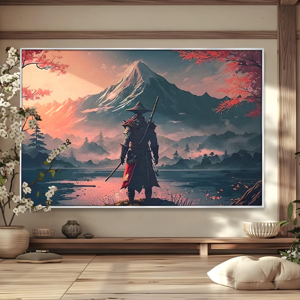 Tablou Canvas Premium, LuxCanva® C1261, The Way Of The Samurai, Relaxare, Living Room, Japonia, Culori Vibrante