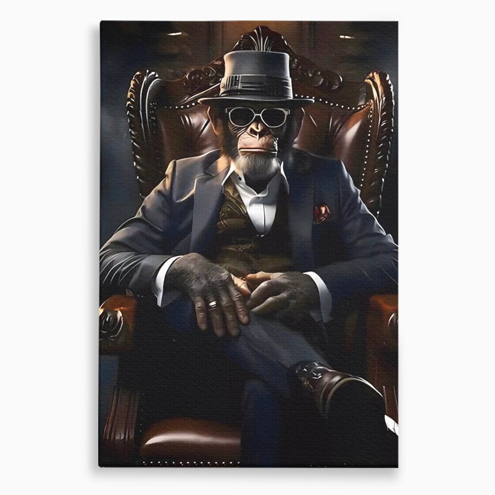 Tablou Canvas Premium, LuxCanva® C1262, The Godfather Of The Apes, Relaxare, Living Room, Culori Vibrante
