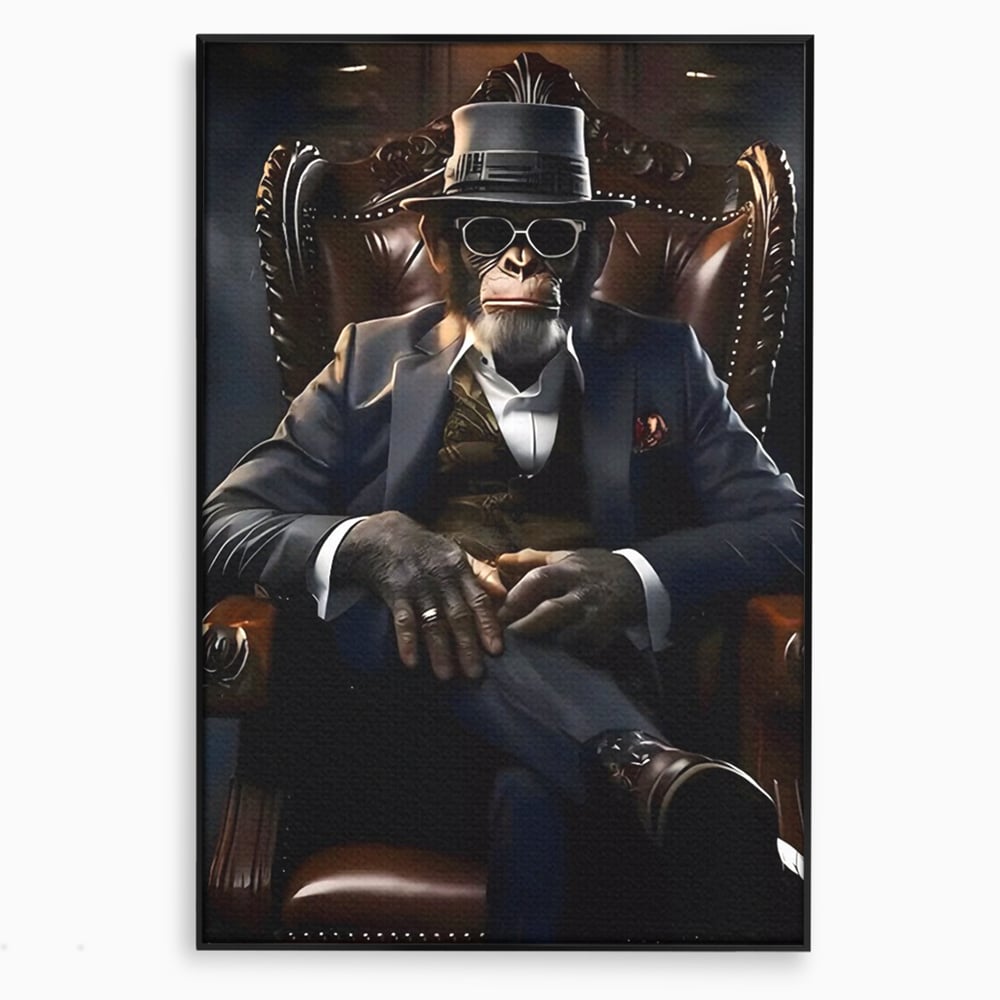 Tablou Canvas Premium, LuxCanva® C1262, The Godfather Of The Apes, Relaxare, Living Room, Culori Vibrante