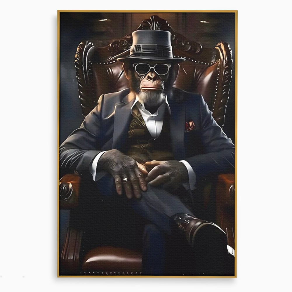 Tablou Canvas Premium, LuxCanva® C1262, The Godfather Of The Apes, Relaxare, Living Room, Culori Vibrante