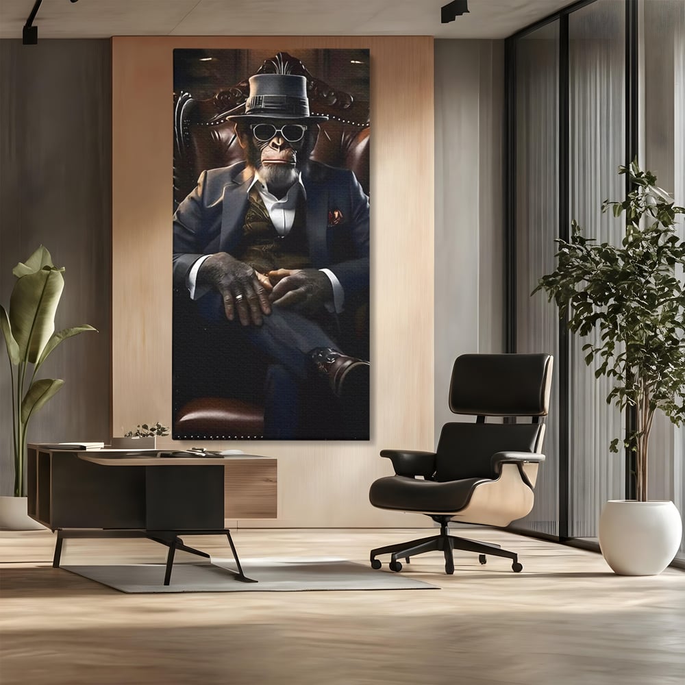 Tablou Canvas Premium, LuxCanva® C1262, The Godfather Of The Apes, Relaxare, Living Room, Culori Vibrante