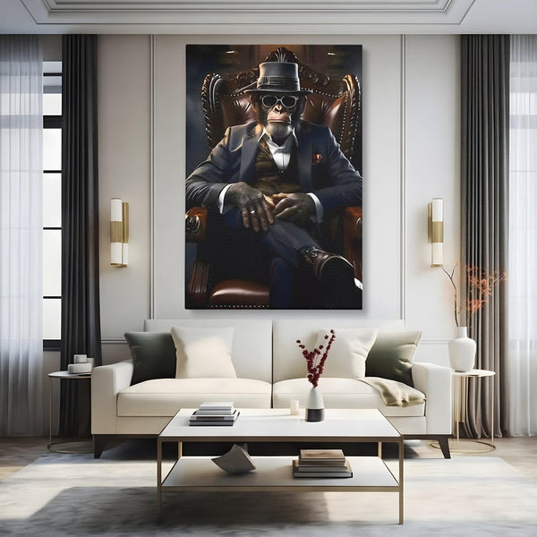 Tablou Canvas Premium, LuxCanva® C1262, The Godfather Of The Apes, Relaxare, Living Room, Culori Vibrante