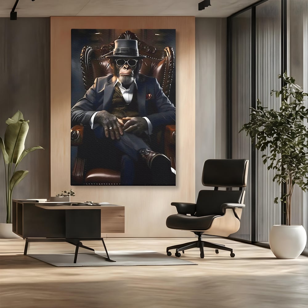 Tablou Canvas Premium, LuxCanva® C1262, The Godfather Of The Apes, Relaxare, Living Room, Culori Vibrante