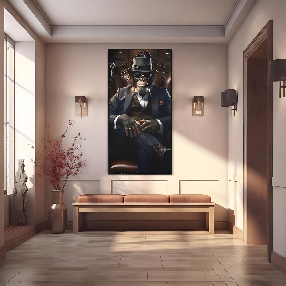 Tablou Canvas Premium, LuxCanva® C1262, The Godfather Of The Apes, Relaxare, Living Room, Culori Vibrante