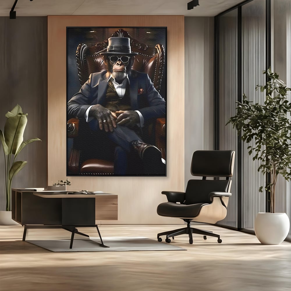 Tablou Canvas Premium, LuxCanva® C1262, The Godfather Of The Apes, Relaxare, Living Room, Culori Vibrante