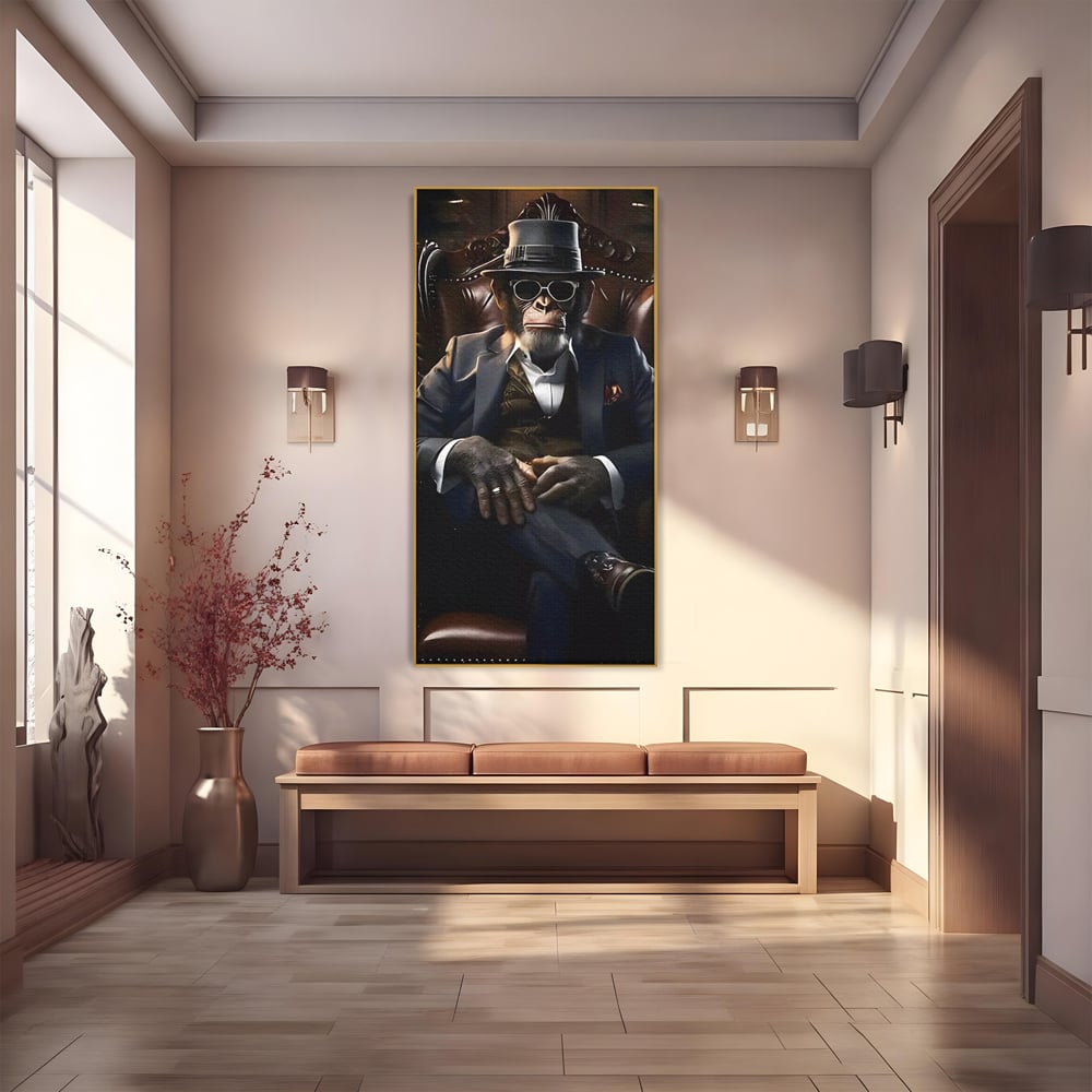 Tablou Canvas Premium, LuxCanva® C1262, The Godfather Of The Apes, Relaxare, Living Room, Culori Vibrante