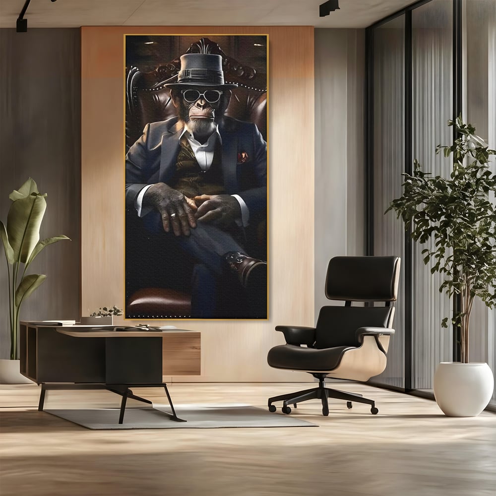 Tablou Canvas Premium, LuxCanva® C1262, The Godfather Of The Apes, Relaxare, Living Room, Culori Vibrante