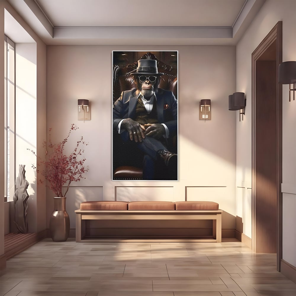 Tablou Canvas Premium, LuxCanva® C1262, The Godfather Of The Apes, Relaxare, Living Room, Culori Vibrante