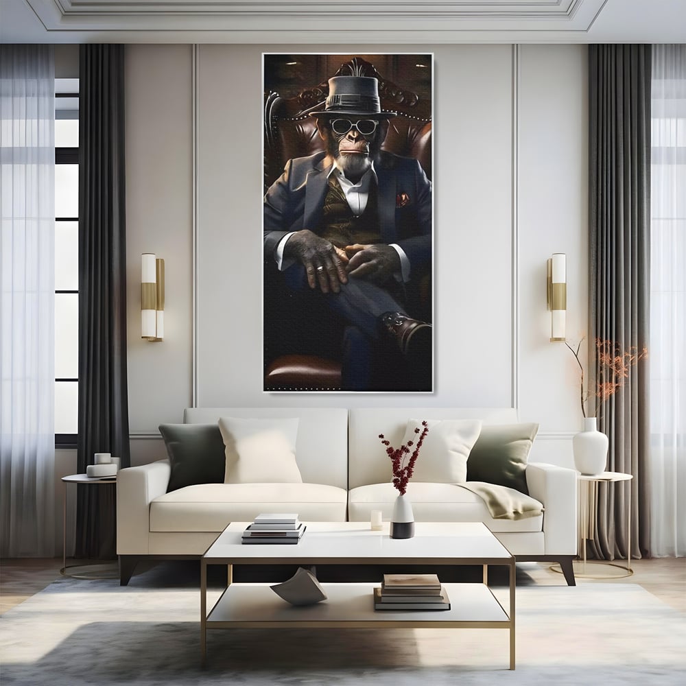 Tablou Canvas Premium, LuxCanva® C1262, The Godfather Of The Apes, Relaxare, Living Room, Culori Vibrante