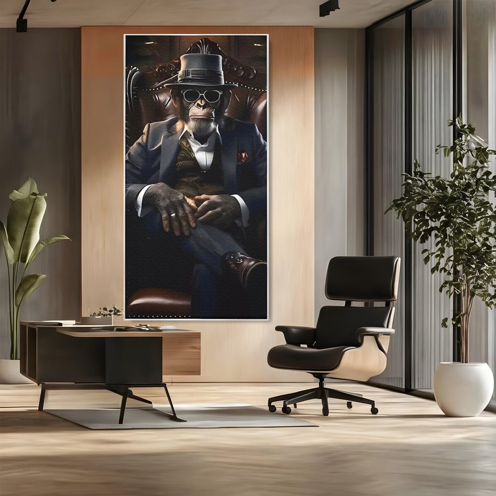 Tablou Canvas Premium, LuxCanva® C1262, The Godfather Of The Apes, Relaxare, Living Room, Culori Vibrante