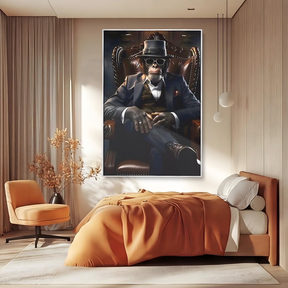 Tablou Canvas Premium, LuxCanva® C1262, The Godfather Of The Apes, Relaxare, Living Room, Culori Vibrante