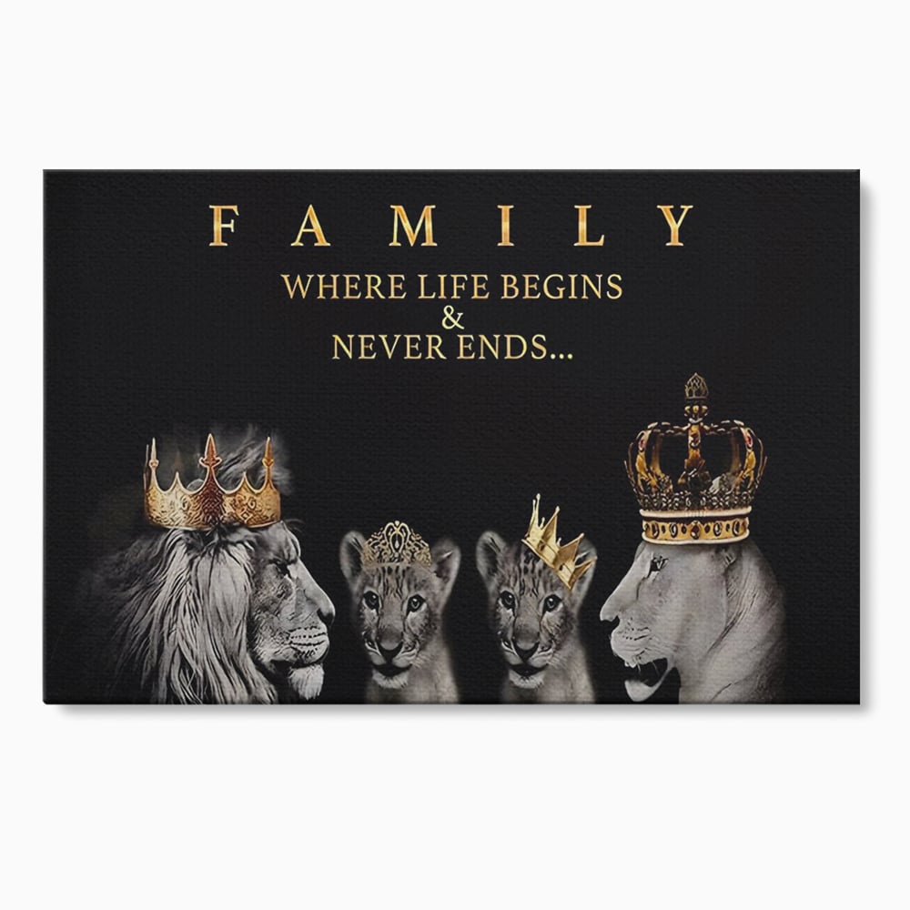 Tablou Canvas Premium, LuxCanva® C1264, The Family Portrait, Relaxare, Unity, Portrait, Living Room, Culori Vibrante