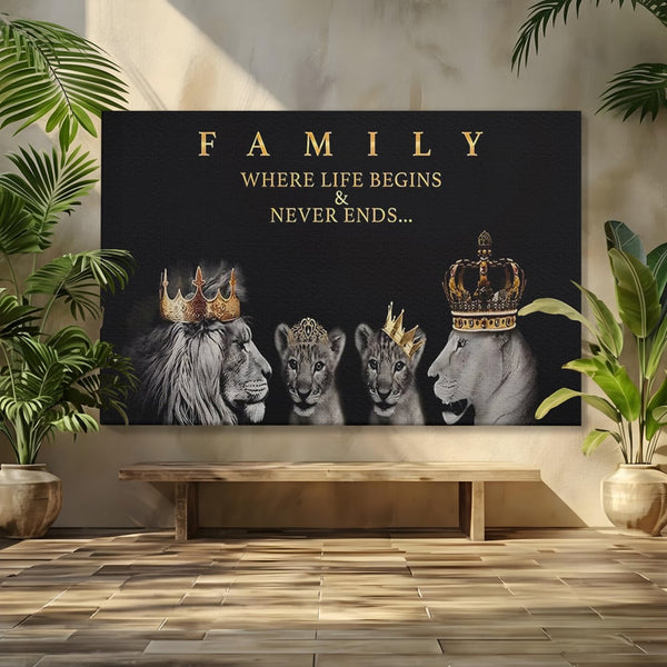 Tablou Canvas Premium, LuxCanva® C1264, The Family Portrait, Relaxare, Unity, Portrait, Living Room, Culori Vibrante