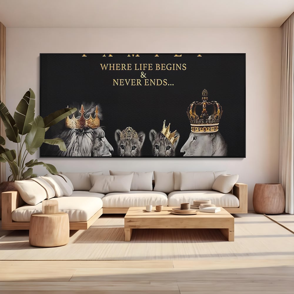 Tablou Canvas Premium, LuxCanva® C1264, The Family Portrait, Relaxare, Unity, Portrait, Living Room, Culori Vibrante