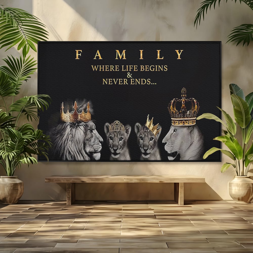 Tablou Canvas Premium, LuxCanva® C1264, The Family Portrait, Relaxare, Unity, Portrait, Living Room, Culori Vibrante