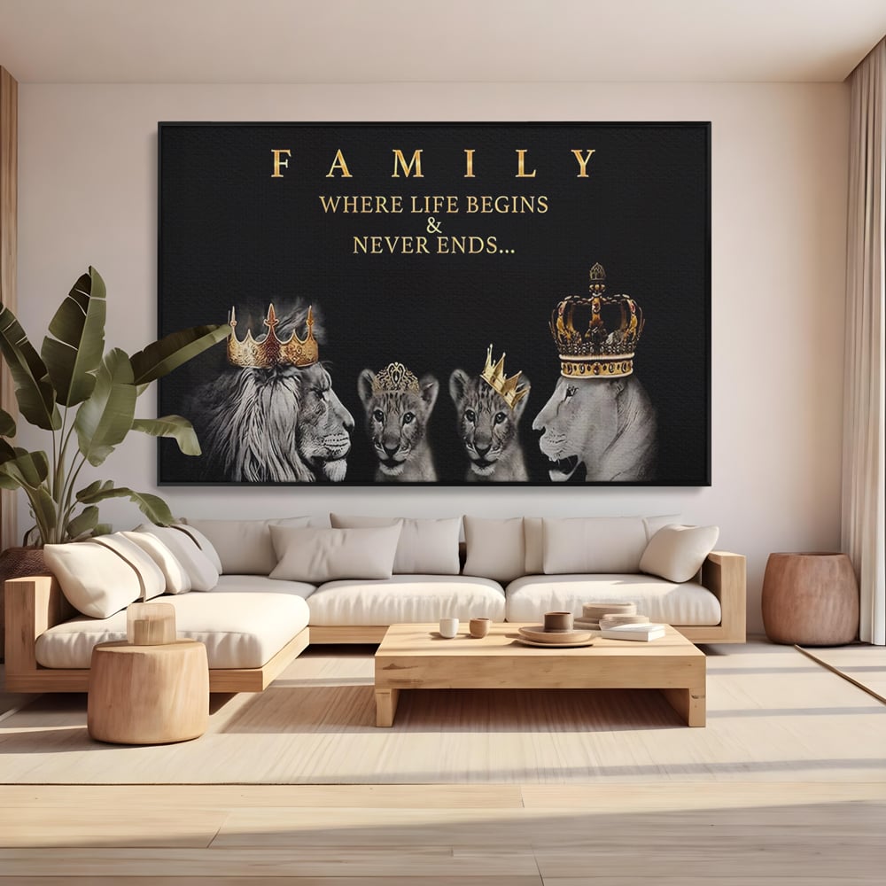 Tablou Canvas Premium, LuxCanva® C1264, The Family Portrait, Relaxare, Unity, Portrait, Living Room, Culori Vibrante