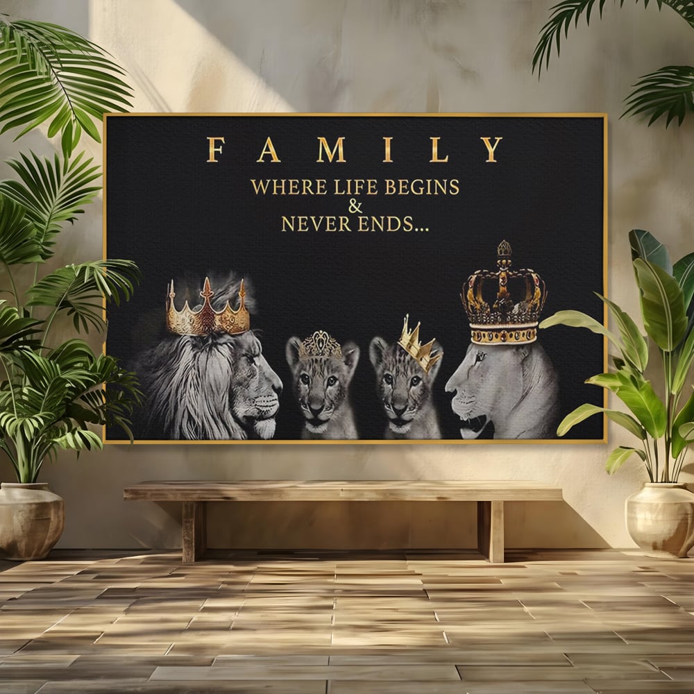 Tablou Canvas Premium, LuxCanva® C1264, The Family Portrait, Relaxare, Unity, Portrait, Living Room, Culori Vibrante