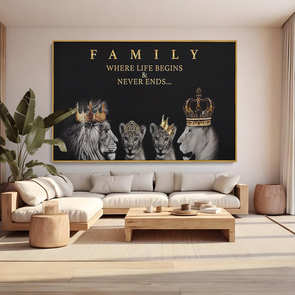 Tablou Canvas Premium, LuxCanva® C1264, The Family Portrait, Relaxare, Unity, Portrait, Living Room, Culori Vibrante