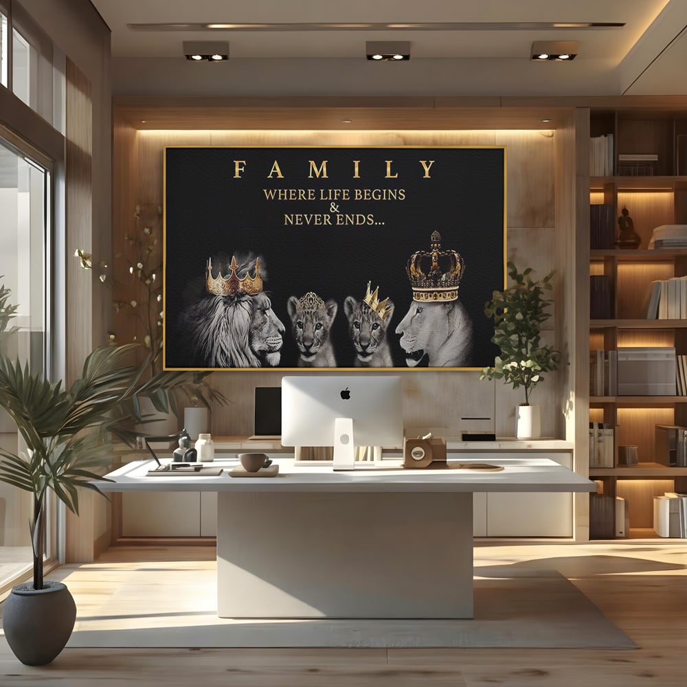 Tablou Canvas Premium, LuxCanva® C1264, The Family Portrait, Relaxare, Unity, Portrait, Living Room, Culori Vibrante