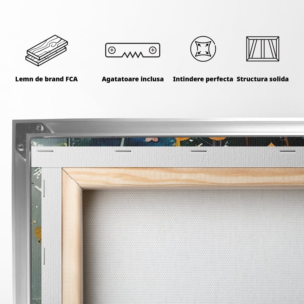 Leinwand Premium Canvas Wandbilder, LuxCanva® C1265, Fliegende Herzen, Entspannend, Liebe, Herz, Wohnzimmer, Lebendige Farben