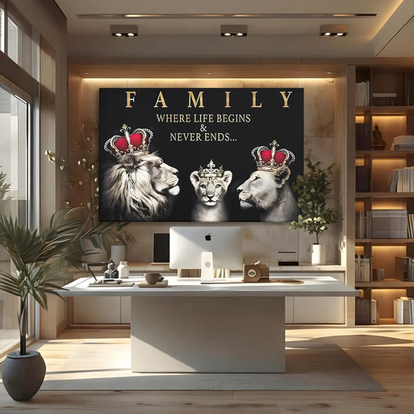 Tablou Canvas Premium, LuxCanva® C1266, Family Together, Relaxare, Family, Love, Living Room, Culori Vibrante