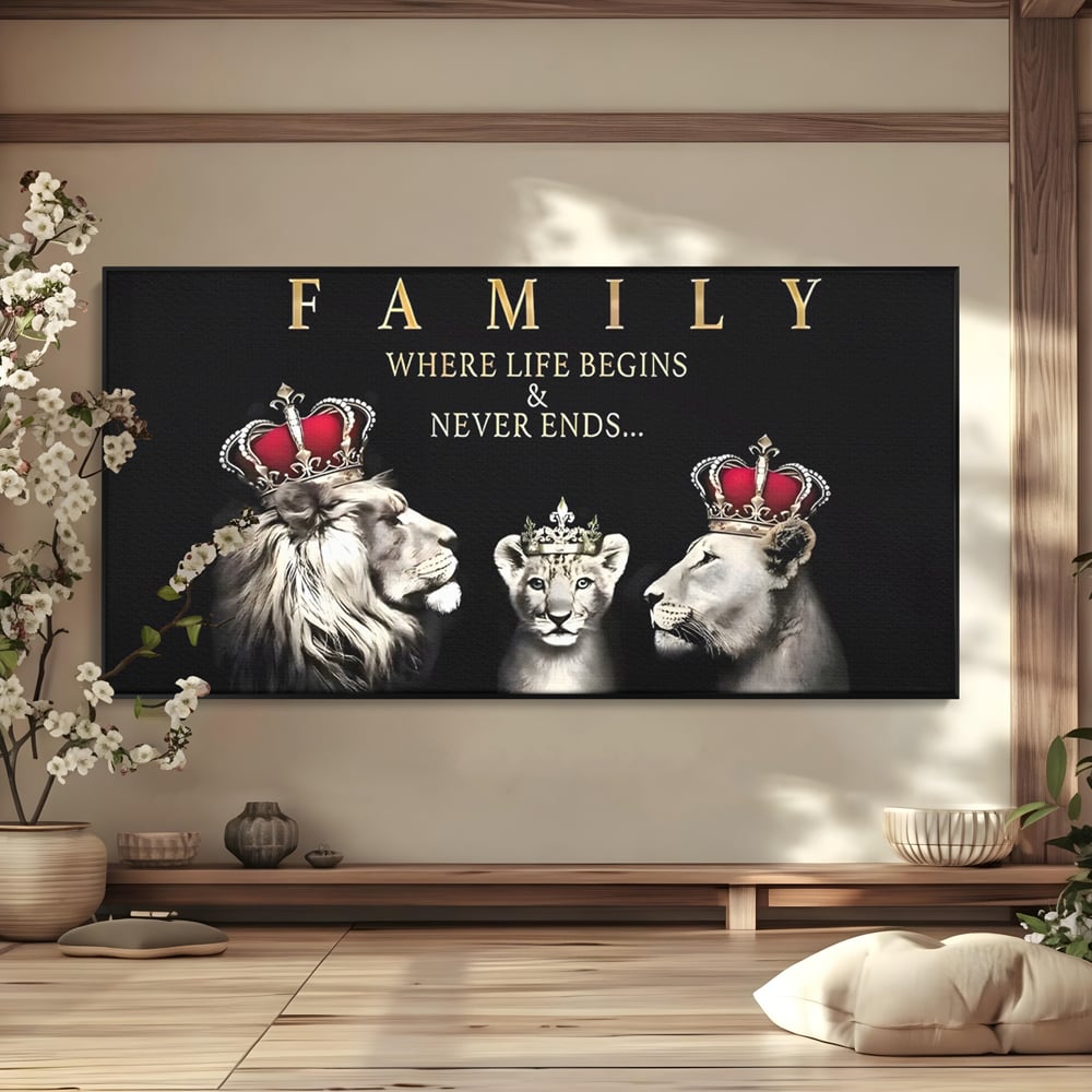 Tablou Canvas Premium, LuxCanva® C1266, Family Together, Relaxare, Family, Love, Living Room, Culori Vibrante