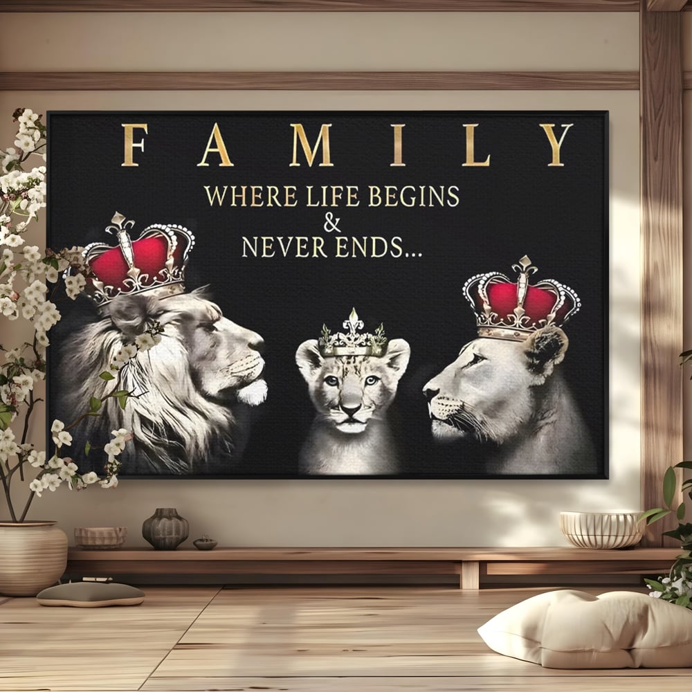 Tablou Canvas Premium, LuxCanva® C1266, Family Together, Relaxare, Family, Love, Living Room, Culori Vibrante