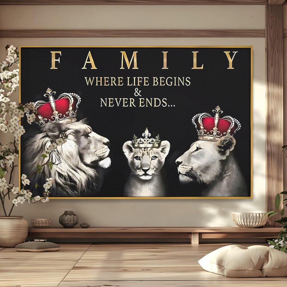 Tablou Canvas Premium, LuxCanva® C1266, Family Together, Relaxare, Family, Love, Living Room, Culori Vibrante