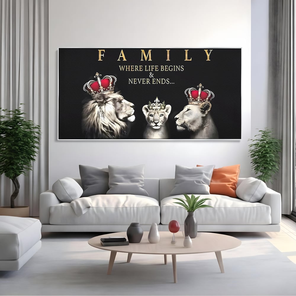 Tablou Canvas Premium, LuxCanva® C1266, Family Together, Relaxare, Family, Love, Living Room, Culori Vibrante