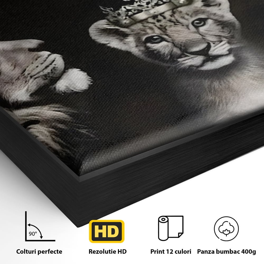 Tablou Canvas Premium, LuxCanva® C1267, Family Protection, Relaxare, Love, Heart, Protection, Living Room, Culori Vibrante