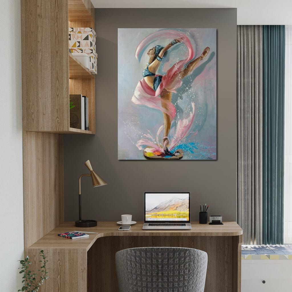 Tablou Canvas Premium, LuxCanva® G1078, Arta Baletului, Gratie, Dans, Scena, Spectacol, Dinamism, Vis, Balerina, Sport, Miscare, Living, Dormitor