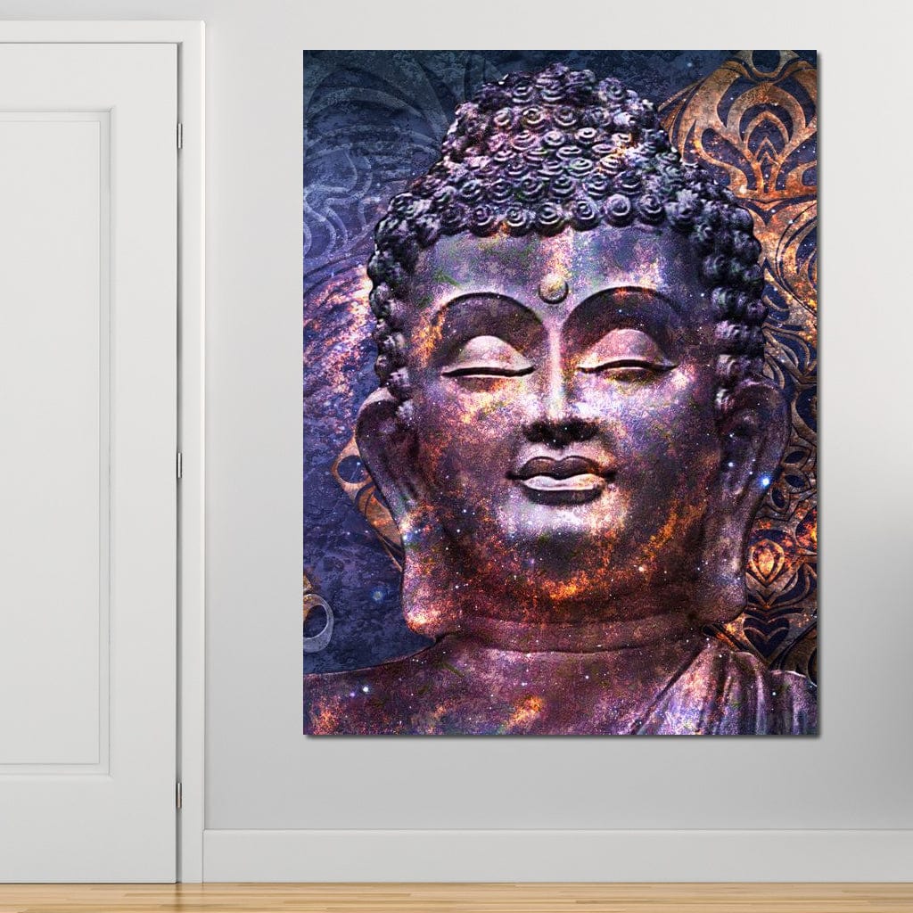 Tablou Canvas Premium LuxCanva® I109, Meditatie Astrala, Buddha, Zen, Meditatie, Pace, Iluminare, Spiritualitate, Univers, Energie, Cosmos, Urna, Living, Dormitor