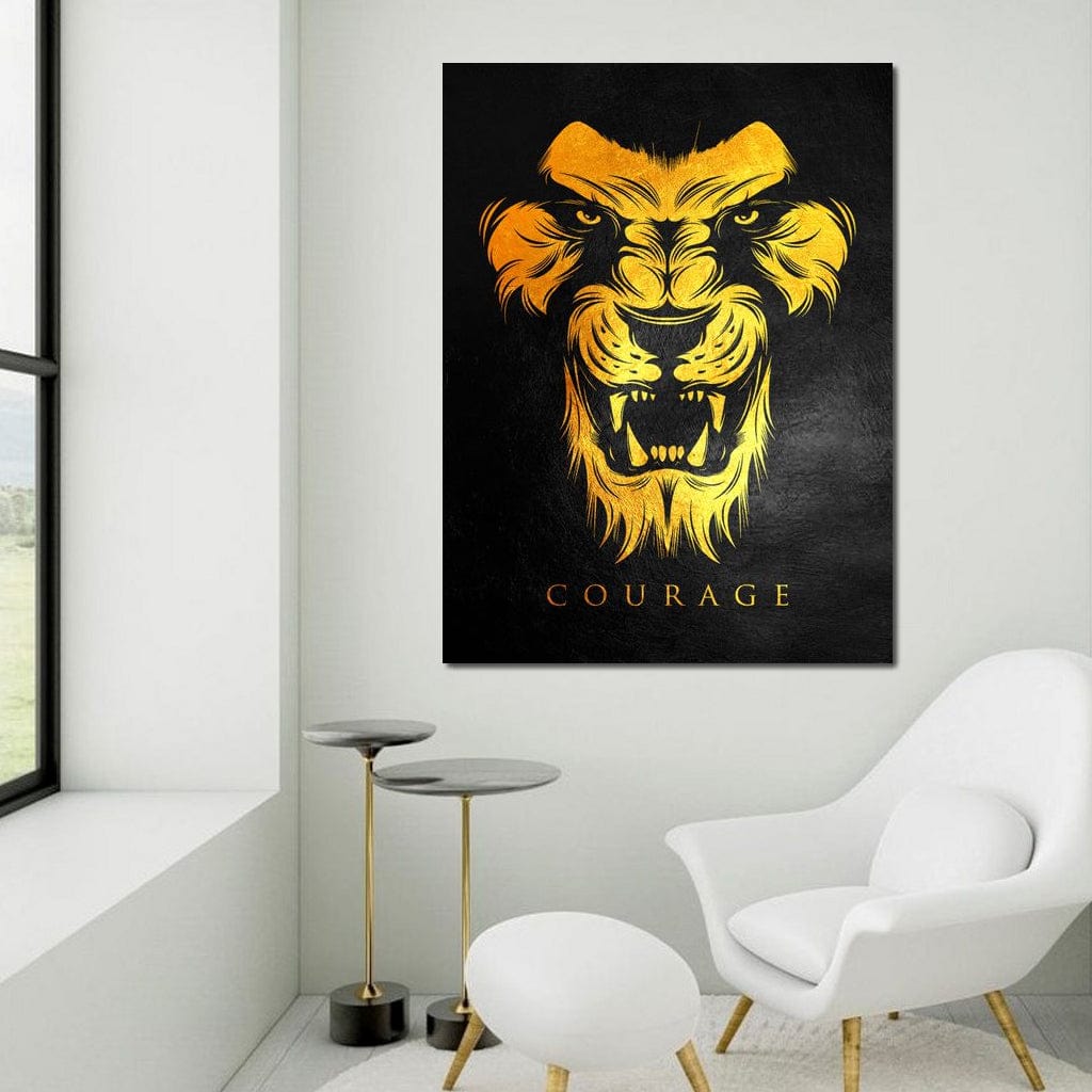 Tablou Canvas Premium LuxCanva® F1023, Privirea Succesului , Succes, Evolutie, Mentalitate, Lider, Succes, Living Room, Birou, Culori vibrante