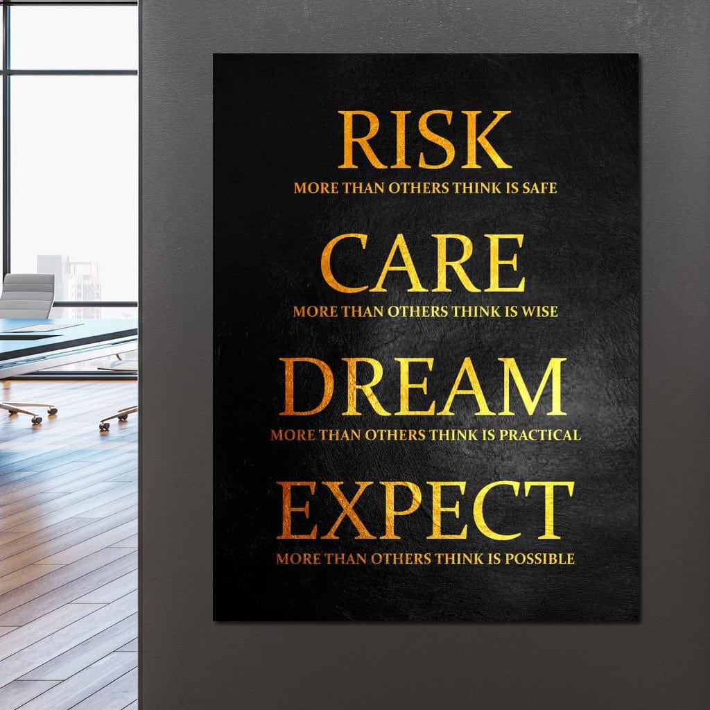 Tablou Canvas Premium LuxCanva® F1035, Mentalitatea Unui Invingator , Motivatie, Visare, Risc, Compasiune, Living Room, Birou, Culori vibrante