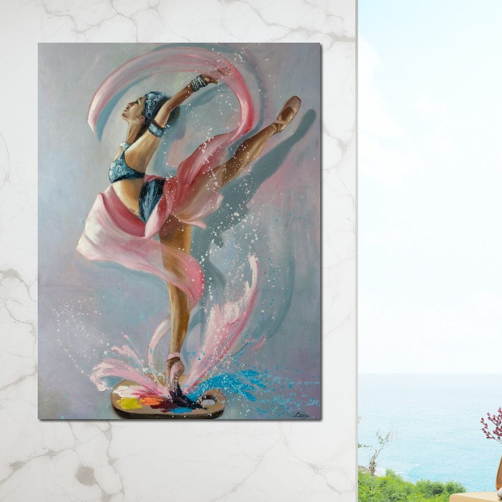 Tablou Canvas Premium, LuxCanva® G1078, Arta Baletului, Gratie, Dans, Scena, Spectacol, Dinamism, Vis, Balerina, Sport, Miscare, Living, Dormitor