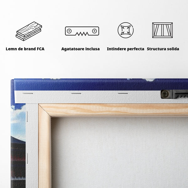 Leinwandbilder Premium LuxCanva® I100, Gipfel Heiligtum, Buddha, Tempel, Berge, Zen, Meditation, Stille, Natur, Spiritualität, Zuflucht, Balance, Wohnen, Schlafzimmer